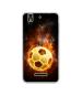 Casotec Football & Fire Design Printed Silicon Soft TPU Back Case Cover for Yu Yureka