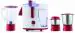Usha Jmg 0500Xj3 500 W Juicer Mixer Grinder With 3 Jars, Red, White