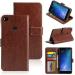 Tingtong PU Leather Flip Cover Wallet Case with TPU Silicone Back Cover Case Cover for Mi Max 2 - Brown