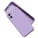 A rtistque Liquid TPU Silicone Matte Shockproof Flexible with Camera Protection Soft Back Cover Case for iPhone 12 Mini - Purple