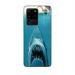 GADGETSWRAP Printed Vinyl Skin Sticker for Samsung Galaxy S20 Ultra - shark attack painting