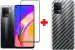 Oppo F19 Pro (2N1) Combo Pack FULL TEMPERED GLASS + Back Screen Protector By Tel, Ultra clear, 3D Carbon Fiber Ultra-Thin, & Full Glue Tempered + Back Cover Mobile Screen protector