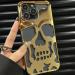 INNOPACE 3D Electroplated Skull Silicone Back Cover Case Compatible with iPhone 14 Plus