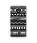 Casotec Black Pattern DesignPrinted Silicon Soft TPU Back Case Cover for Micromax Canvas Mega 2 Q426