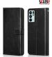 SCARDY OPPO RENO 6 PRO BACK COVER / LEATHER FLIP COVER / BLACK COLOR