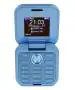 Uismart Gamma Flip Mini M2 Dual Sim Foldable Flip Mobile Feature Phone With 2 Inch Display Camera & FM - Blue