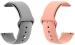 Black Lovies Grey, Pink Silicone Smart Watch Strap For Amaze Fit Gtr 2 (Pack Of 2)