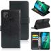 Slugabed PU Leather Flip Cover Wallet Case with TPU Silicone Back Cover Case Cover for Realme Narzo 50A - Black