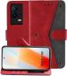 Autofocus Faux Leather Back Case Flip Cover for IQOO 9 5G with ID Card Slot | Foldable Stand | 2 Card Slot | 1 Cash Slot | Magnetic Closure - Executive Red, 22704
