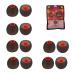Crysendo Red & Black Silicone Earbuds Tips For Sennheiser, Skullcandy, Samsung, Sony, Jbl, Mi, Beats