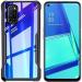 Rakulo Back Cover for Oppo A72, Eagle Case Hard PC Back Transparent Shock Proof Rubberized Case (Black)