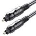 Microware MMPL-OPTICALCBL1M Digital Optical Audio Cable for Home Theater/Sound Bar/TV/PS4/Xbox/Playstation, Black