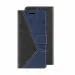 ClickCase Trendy Dual Shade Series For Realme 5i Navy Blue and Black Faux Leather Mobile Wallet Flip Cover