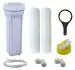 BIOTIC WATER Pre Filter Housing Kit with 02 PP Spun Filter, Leakeage Free External Outer RO Pre Filter Kit Set for Water Purifier with Pipe, Teflon Tape and Elbows, Complete RO Filter Service Kit