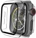 INCLU Tempered Glass Guard for Apple Watch 40mm Series 5 built-in Screen Protector With Bumper Case Cover Set (Clear)