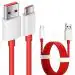 eKus OnePlus Warp Charge USB To C Cable 100Cm, Compatible With Smartphone, Red,White(6 Months Brand Warranty)