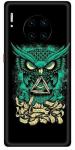 aadia Huawei Mate 30 Pro Matte Vinyl Owl Printed Mobile Skin Sticker with Scratch Resistant Lamination
