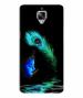 BHAI COVER Oneplus 3T , 1+3T Polycarbonate Art Peacock Father And Krishna Stylish Designer 3D Printed Mobile Phone Back Cover