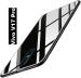 Zybux Vivo V17 Pro Black Glass and Silicon Mobile Back Cover