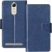 Juberous Faux Leather Case Flip Cover for Lenovo Vibe K5 Note with Foldable Stand & Cards Slots - Blue