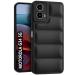 Fashionury Back Cover for Motorola Moto G34 5G | Compatible for Moto G34 5G Back Cover | Matte Soft Case | Liquid Silicon Puff Case for Motorola G34 5G / Moto G34 5G with Camera Protection | (Black)