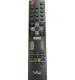 NIJ UV-01144 Remote Control with Netflix Function for VU Smart LED, LCD (Black)