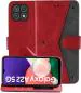 Autofocus Faux Leather Back Case Flip Cover for Samsung Galaxy A22 5G, Samsung A22 5G with ID Card Slot | Foldable Stand | 2 Card Slot | 1 Cash Slot | Magnetic Closure - Executive Red, 22828