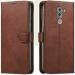 Slugabed Flip Cover for Honor 6X | Magnetic Closurer| PU Leather Magnetic Wallet Back Cover Case (Brown)