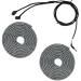 Crysendo Black & White Earphones Wire Protector For All Type Of Earphone Wire (Pack of 2)