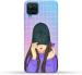 CustomEra Samsung Galaxy M12 Multicolour Girl With Cap Design Plastic Hard Case Back Cover