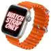 JOBINKA (49mm Ocean Strap Orange) Ocean Silicone Strap Band Compatible with Apple Watch Strap Size 49mm 45mm 44mm 42mm Strap Men Women for iWatch Strap Series Ultra 8 ,7 ,6 ,5 ,4 ,3 ,2 ,1 ,SE iWatch strap (Orange)