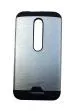 Tarkan Silver Aluminium Back Case Cover For Moto G 3Rd Generation, Moto G Turbo