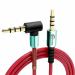 BS Power Stereo Aux Cable with 4 Poles 3.5mm jack Male to Male auxiliary cable Compatible with Car, Speakers, Headphones, laptops, music Systems Etc.(3.2 feet)