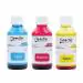 Needle High Yield 3 x 100ml Cartridge Inkjet Ink Refill (N-CART-CMY-100) Compatible with HP and Canon Cartridge Inkjet Printers (CMY set)