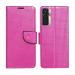 A D Enterprises Net Pink Flip Cover for Tecno Camon 17 Pro | Magnetic Case | Shock Absorbent | Flip Cover Tecno Camon 17 Pro