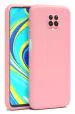 U&E Pink Silicone Back Cover For Redmi Note 9 Pro