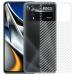 Kite Digital Poco X4 Pro Back Screen Protective Film Carbon Fiber Skin Transparent Screen Guard Sticker (Pack of 2)