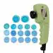 CRESCENT Ultimate Rich 18-in-1 Mild, Strong Quick Relief Magnetic Full Body Electric Massager with 18 Applicator and 2 Speed Setting, Green