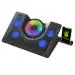 Archer Tech Lab Squall 100 RGB Gaming Laptop Cooling Pad with Aluminium Metal Grid, 5 Turbo Fans, Powered by USB Port, 5 Adjustable Angles, 2-Place Adjustable Phone Holder (Supports up-to 17