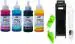INK POINT HP Cartridges 802, 678, 901, 818, 21, 22, 680, 27, 703, 704, 803, 685, 862, 920, 808, 960 Multicolor Ink Bottle 100 ml pack of 4