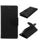 Aloin Mi Redmi Note 8 Black Canvas Mercury Magnetic Lock Diary Wallet Style Flip Cover