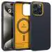 CASEOLOGY by Spigen Nano Pop Mag Back Cover Case Compatible with iPhone 15 Pro Max Case (TPU and Polycarbonate | Blueberry Navy)