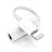Hespa Lightning to 3.5 mm Headphone Jack Adapter for iPhone - Audio Cable Dongle