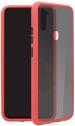 S-Hardline Samsung Galaxy M11 Red Rubber, Plastic, Fiber Back Cover