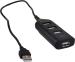 Punta High Speed 2.0 USB hub with 4 USB port, Black