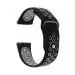 LIDDU Silicone Smart Watch Strap for Noise X Fit 1, Evolve 2, ColorFit Brio, Qube or Oxy and Icon Buzz (Black and Grey)