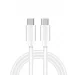 UnicornGlazz 65W Fast Charging USB Type-C To Type-C Cable For all phoneF62 USB CTOC Cable | Fast Charging 65W PD Cable Original Series -1S1, WHITE, 1M Connector Type-USB Type C