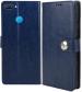 Cowboy Oppo A7,Cph1901, Cph1903, Cph1905 Blue Artificial Leather, Silicon Flexible Back Cover - Button-Vin404