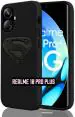 XOVO Back Cover for Realme 10 Pro Plus+ 5G (Black, Dual Protection, Silicon, Pack of 1)