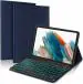 ProElite Keyboard case for Samsung Galaxy Tab A8 10.5 inch (SM-X200/ SM-X205/ SM-X207), Magnetic Detachable Wireless Bluetooth Keyboard Built-in 7-Colors Backlit, Dark Blue